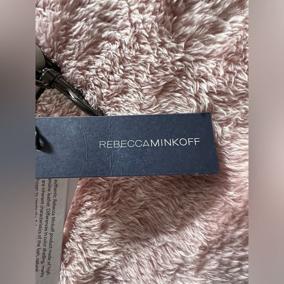 NWT Rebecca Minkoff Handbag Guitar Leather Strap Reversible Blush/Putty - Picture 4 of 7